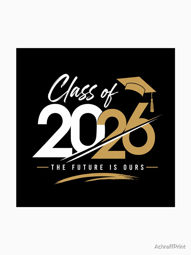 Class of 2026 Graduation T-Shirt Design – The Future by AchraffPrint