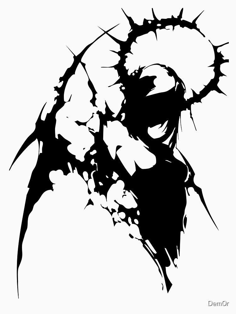 Abstract Gothic Crown – Y2K Grunge Streetwear by Dem0r