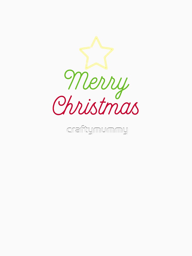 Merry Christmas with Neon Star by TheCraftyMummy