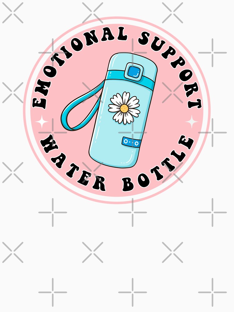 emotional support water bottle - Pink and blue by Ashi17