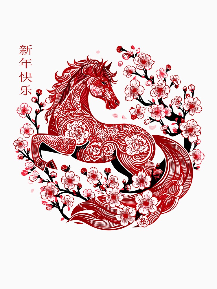 Chinese New Year 2026 Year of The Horse by BazStudiodesign