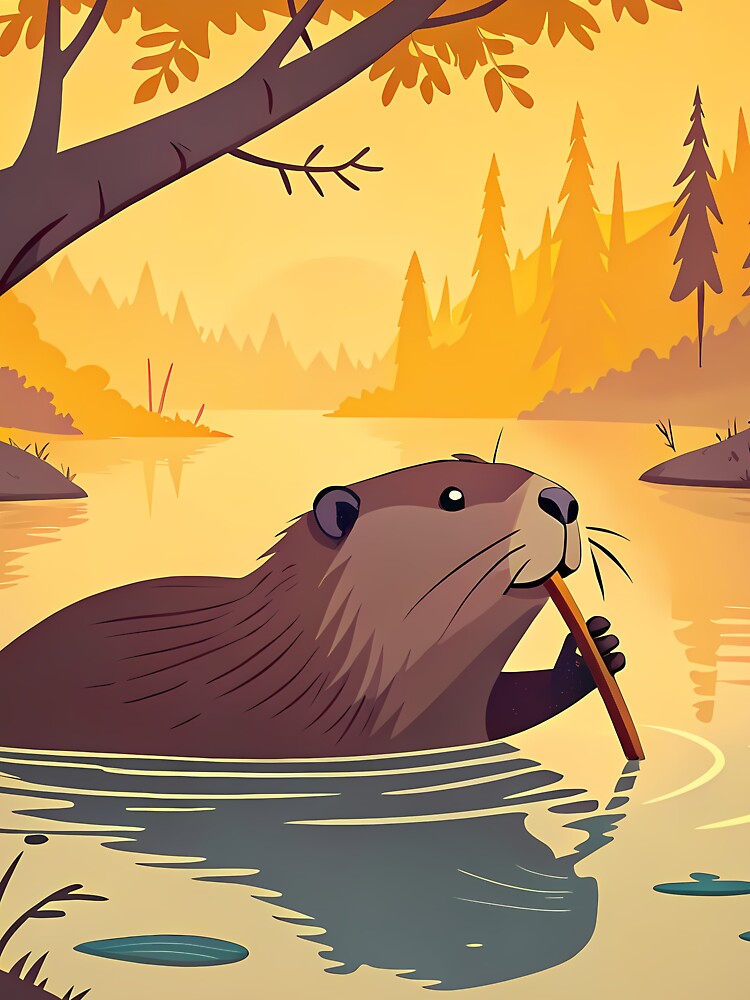 Capi Wildlife Illustrations Animal Art Nature Creature by ART ATTACK ZONE