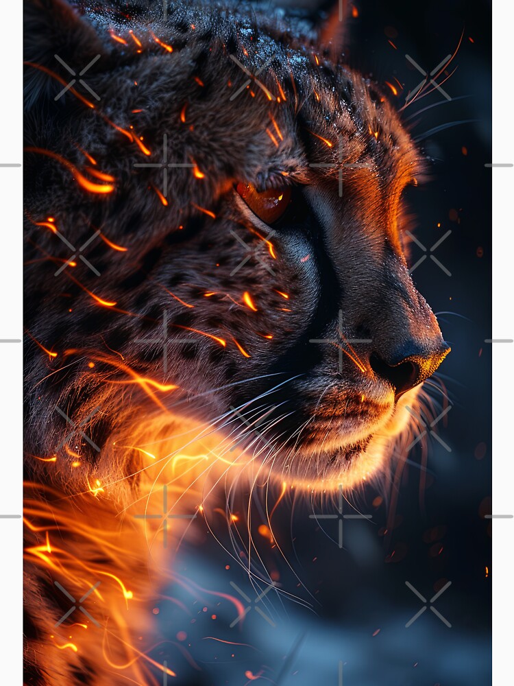Magical Cheetah at Night by OccultDreams