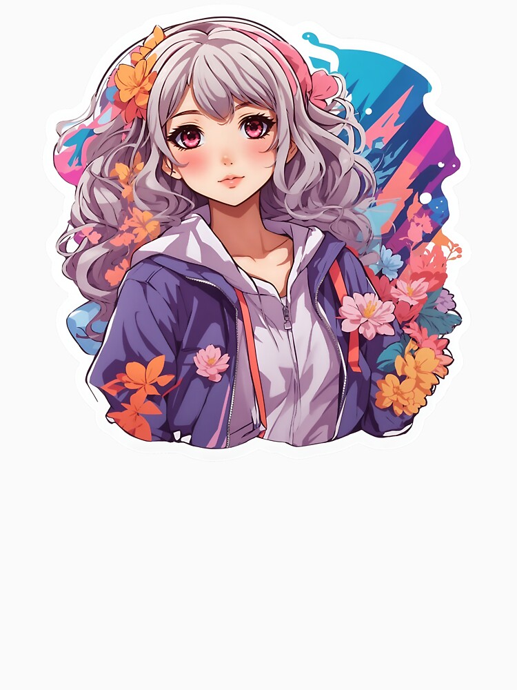 Anime in aesthetic flowers by Hyperdrivee