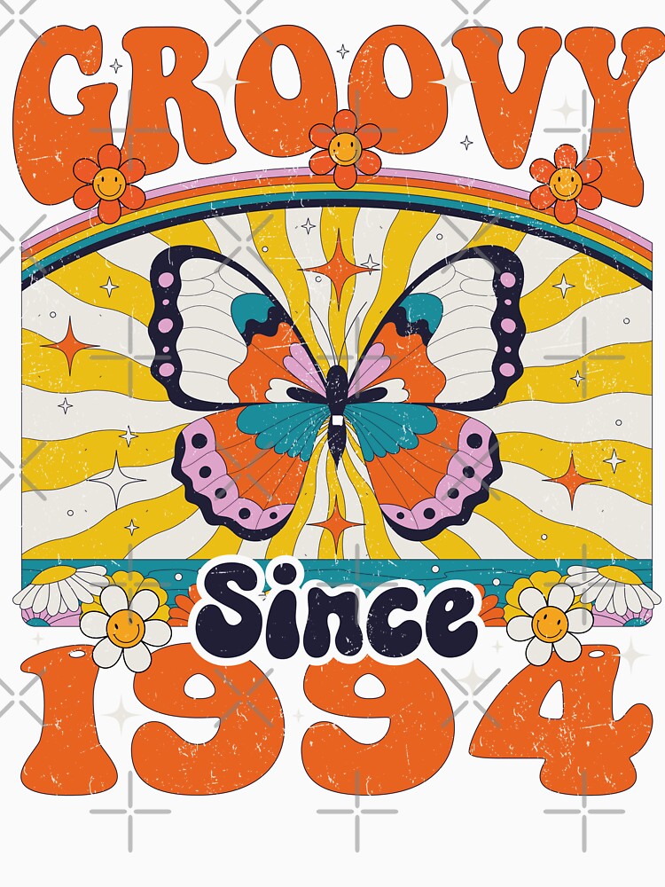 Groovy Since 1994 70s 60s Retro Birthday Party by Oddi-felixx