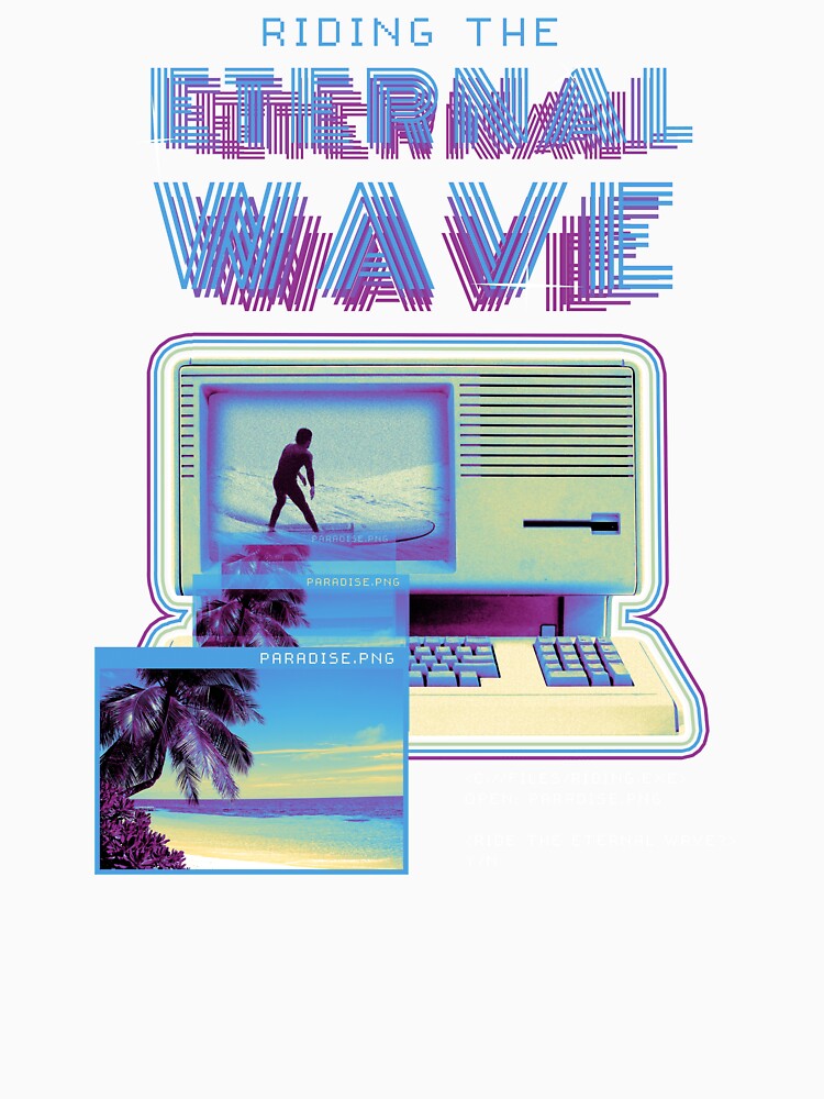 Vaporwave Aesthetic Eternal Wave I Vaporwave by Amazing Designs