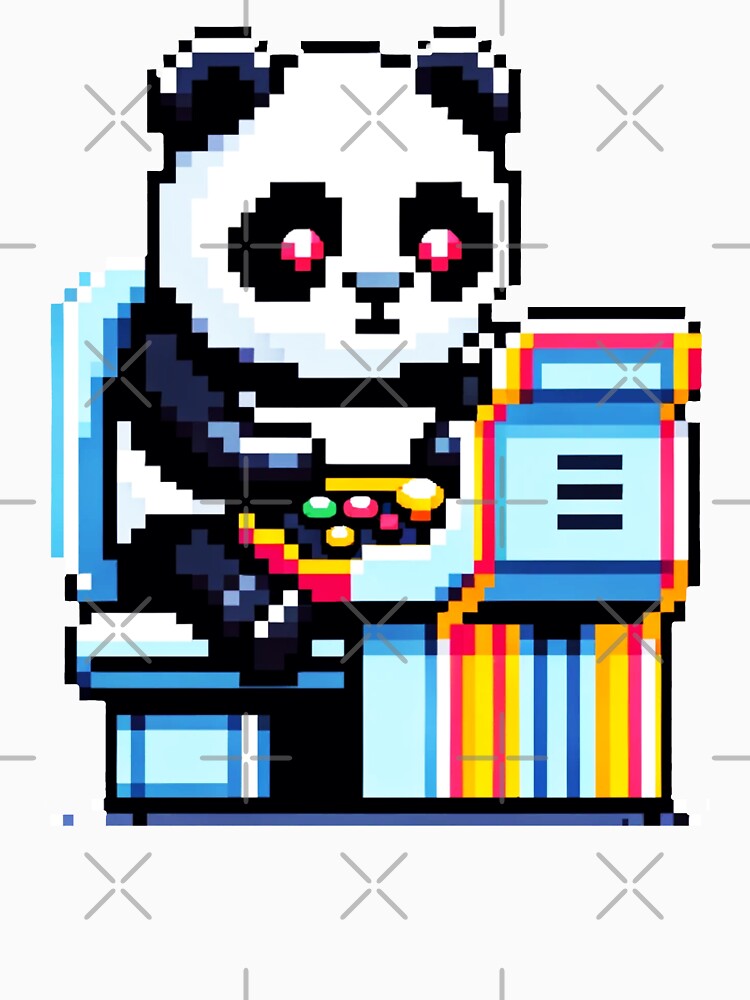 Arcade Panda Gamer by PixelPunkster