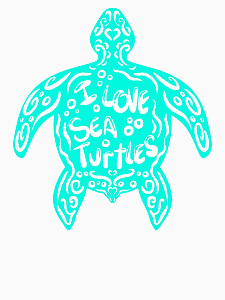 I Love Sea Turtles by AmbyArtist