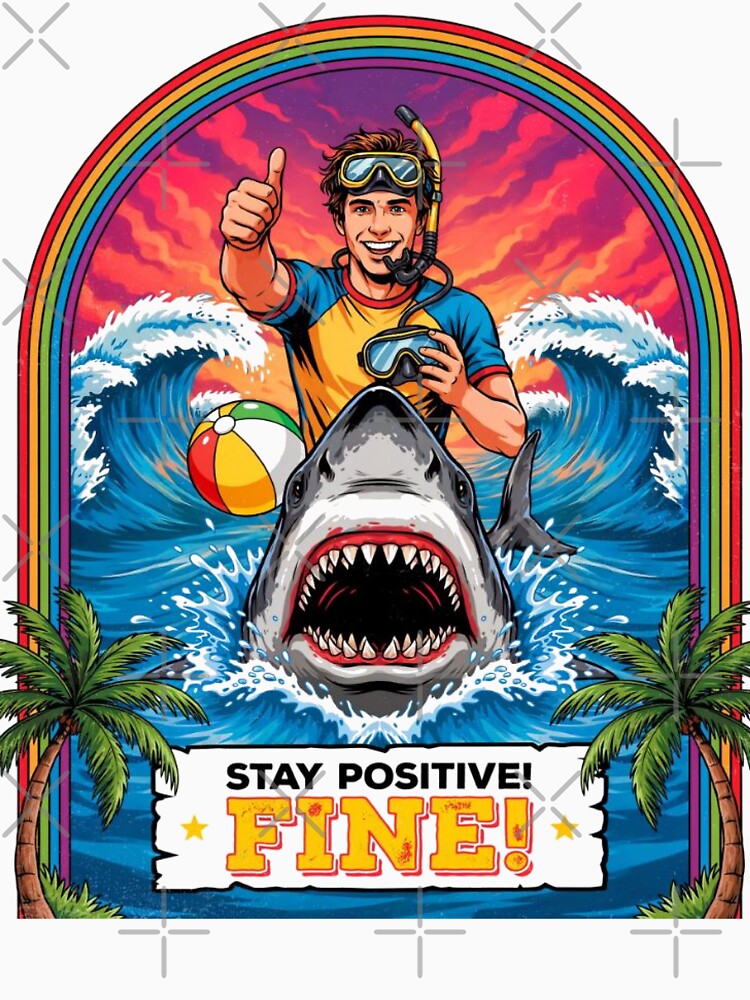 Stay Positive Oversized T-Shirt by Ulykit