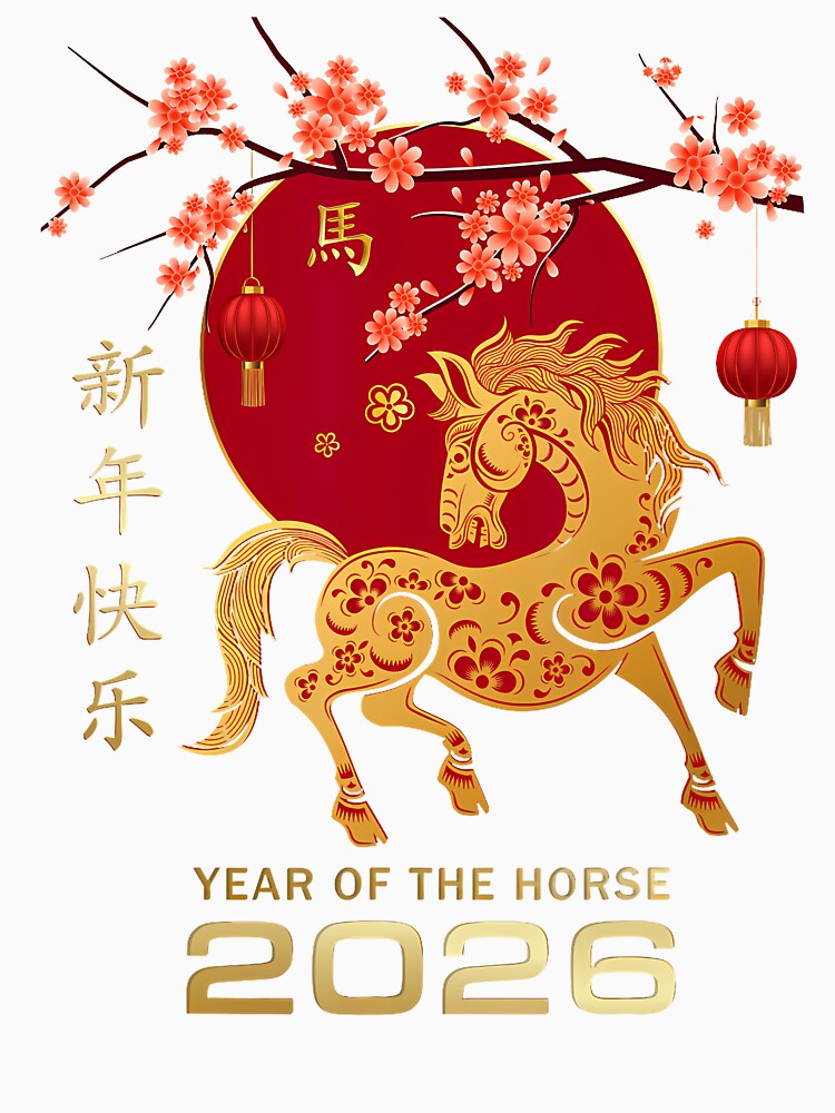 Chinese New Year 2026 Year Of The Horse by KristyCharleen