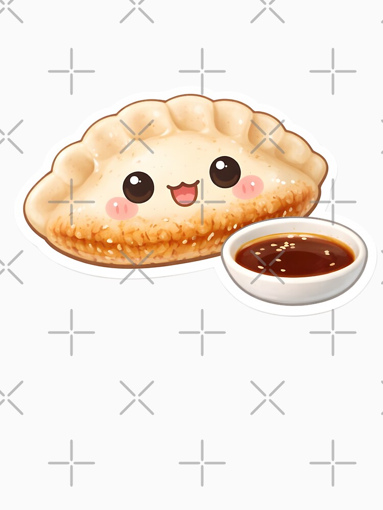 Cute Kawaii Gyoza Dumpling – Japanese Food Lover Sticker by DesignEG