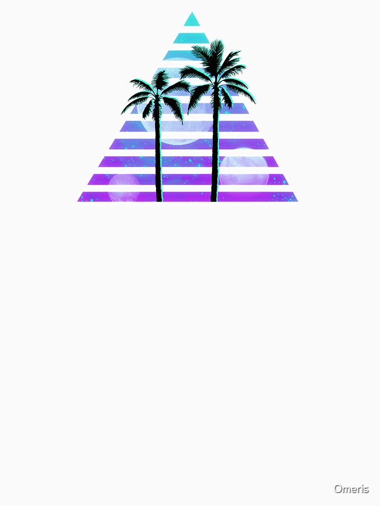 vaporwave palm pyramid by Omeris