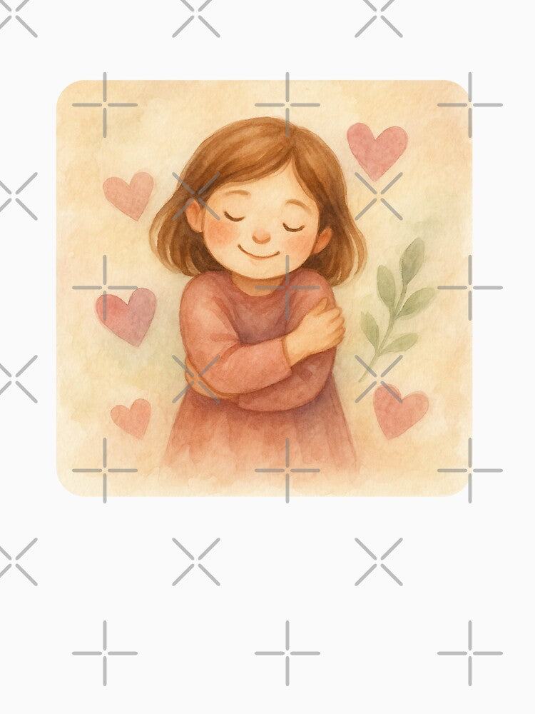 Embracing the Inner Child – Soft Watercolor Art by Joyloom