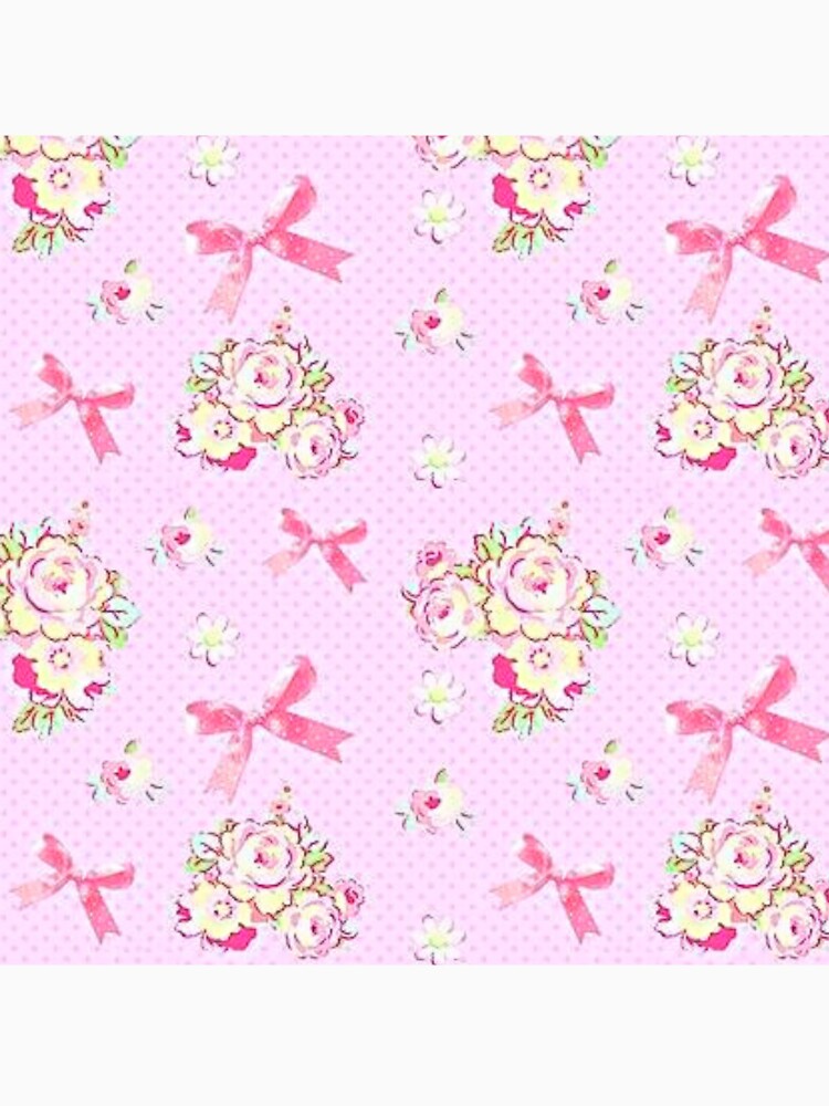 Coquette floral bows pattern by Pixiedrop