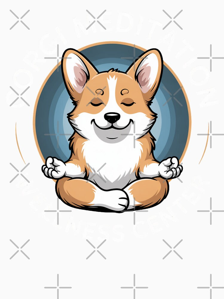 Corgi Meditation and Wellness Center Black Design by Peter Stawicki