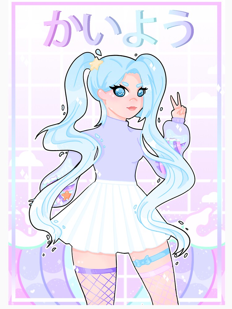 Ocean Anime Girl by HunBunArt
