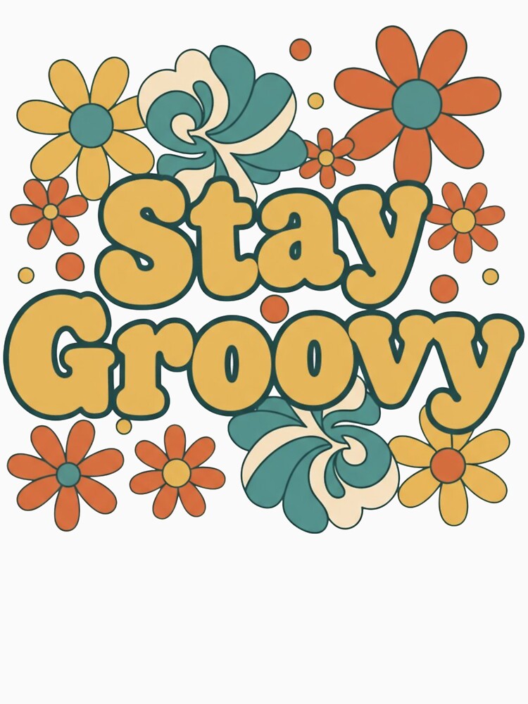Retro Stay Groovy Typography by YasmaShop