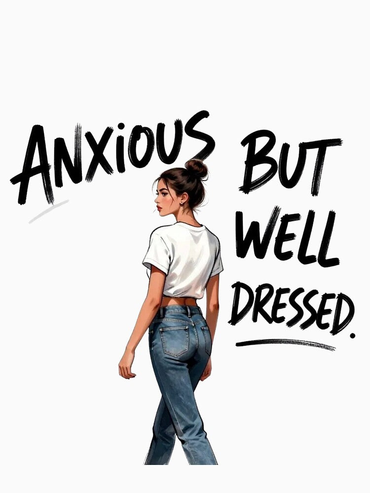Anxious But Well Dressed Fashion Illustration by BrainStaticClub