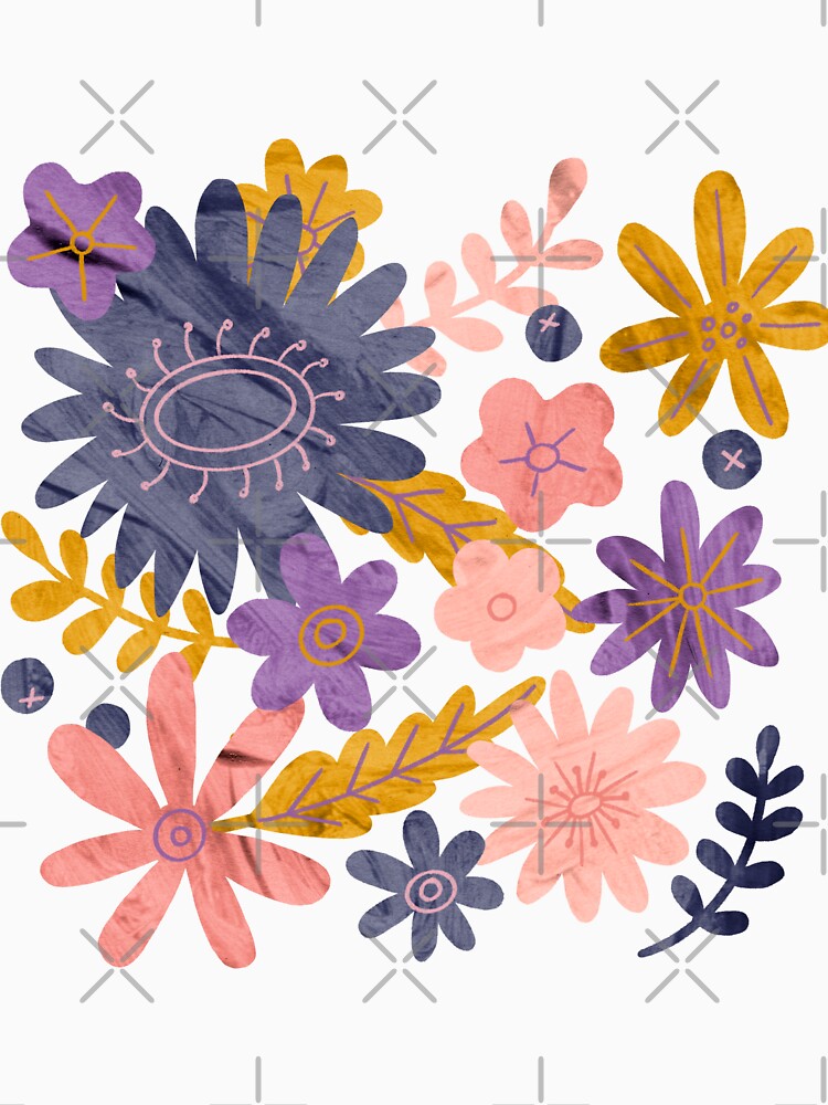 Retro 70's Flowers by artmayte
