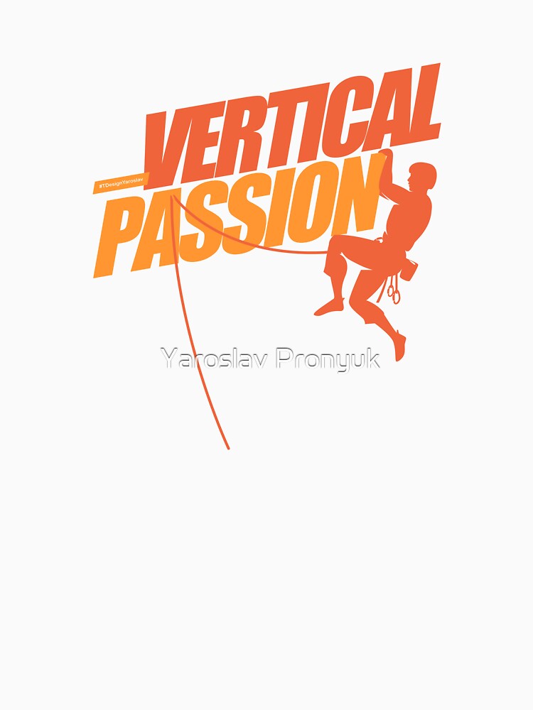 Vertical passion (the rock climber) by Yaroslav Pronyuk
