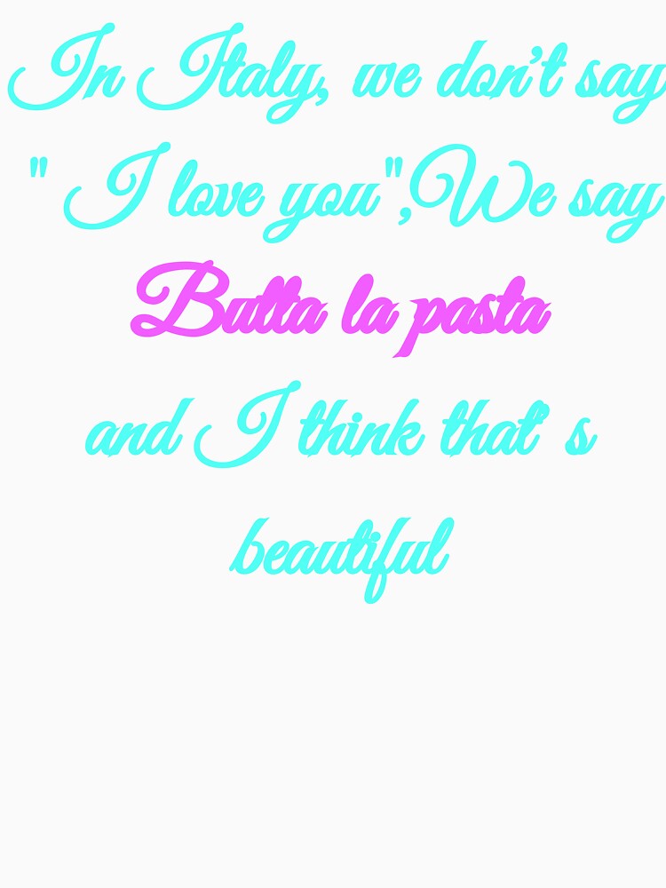 In Italy we say Butta la pasta - Funny Italian Food Quote Pop Neon Black Version by TheItaliandilemma