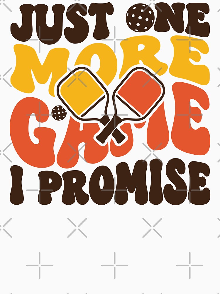 Witty Pickleball Court Addiction Vintage 70s Typography by MavtM