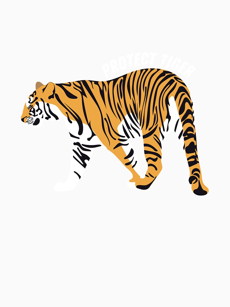 Protect tiger - World Tiger Day Black by EarthAlly