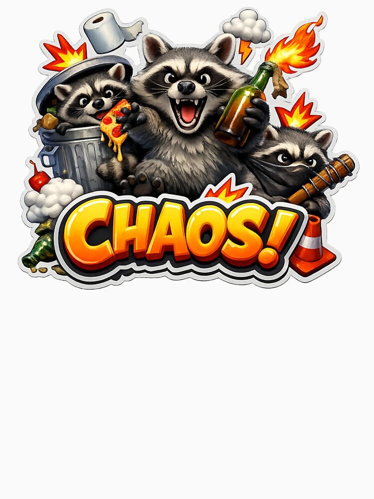 Raccoon Chaos Oversized 3D by MR4me