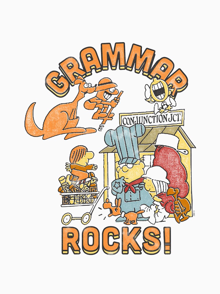 Schoolhouse Rock Grammar Rocks Collage Vintage by TinaHeaney