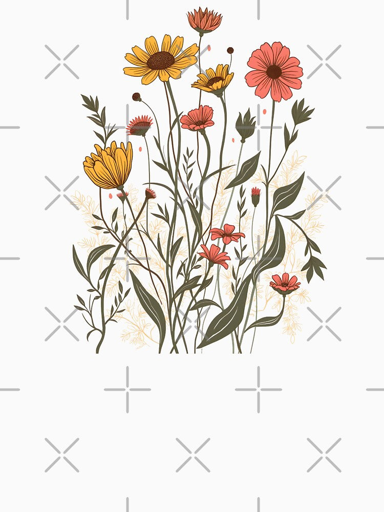 Groovy Wildflowers Bloom by VibeTCreations