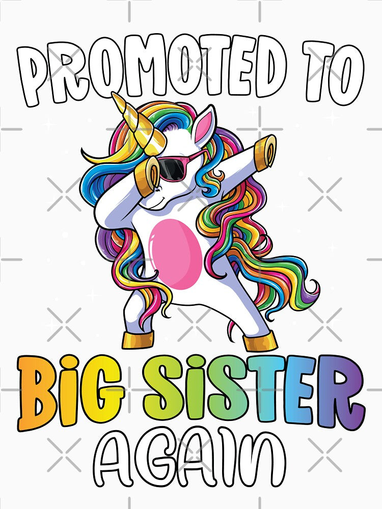 Promoted to Big Sister Again Dabbing Unicorn Older Sister by mejeoshop
