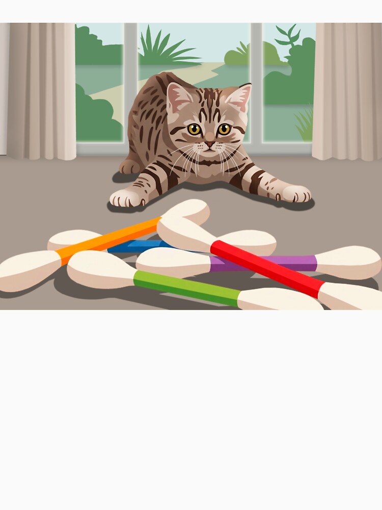 Naughty cat with cotton swabs by NorthNook