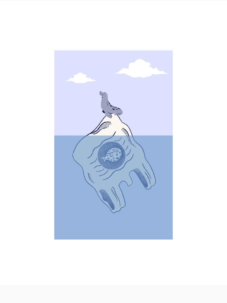 Melting Reality – Seal on a Plastic Iceberg by Levision