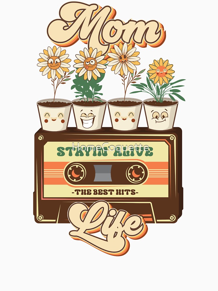 Mothers day plant  lover groovy cassette Retro mom life by HomeCoquette