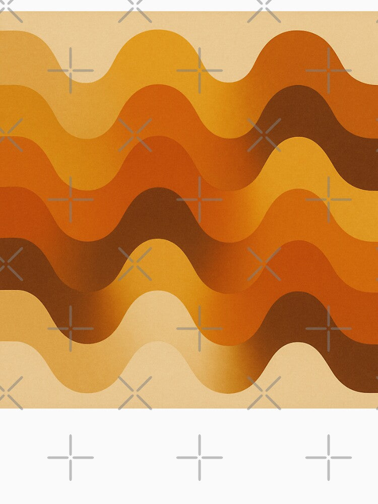 70s Retro Vintage Wave Design by tonymagnerart