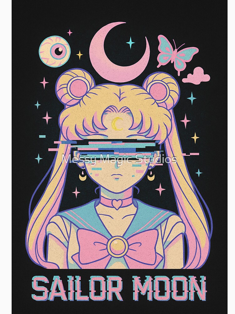 Vaporwave Sailor Moon by Messy Magic Studios