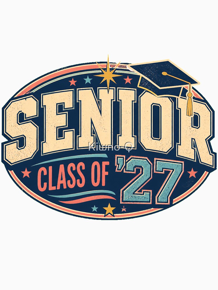Senior 2027 Women Class of 2027 Graduation Short Sleeve, Senior 2027 Class of 2027. by Kiwno-Q