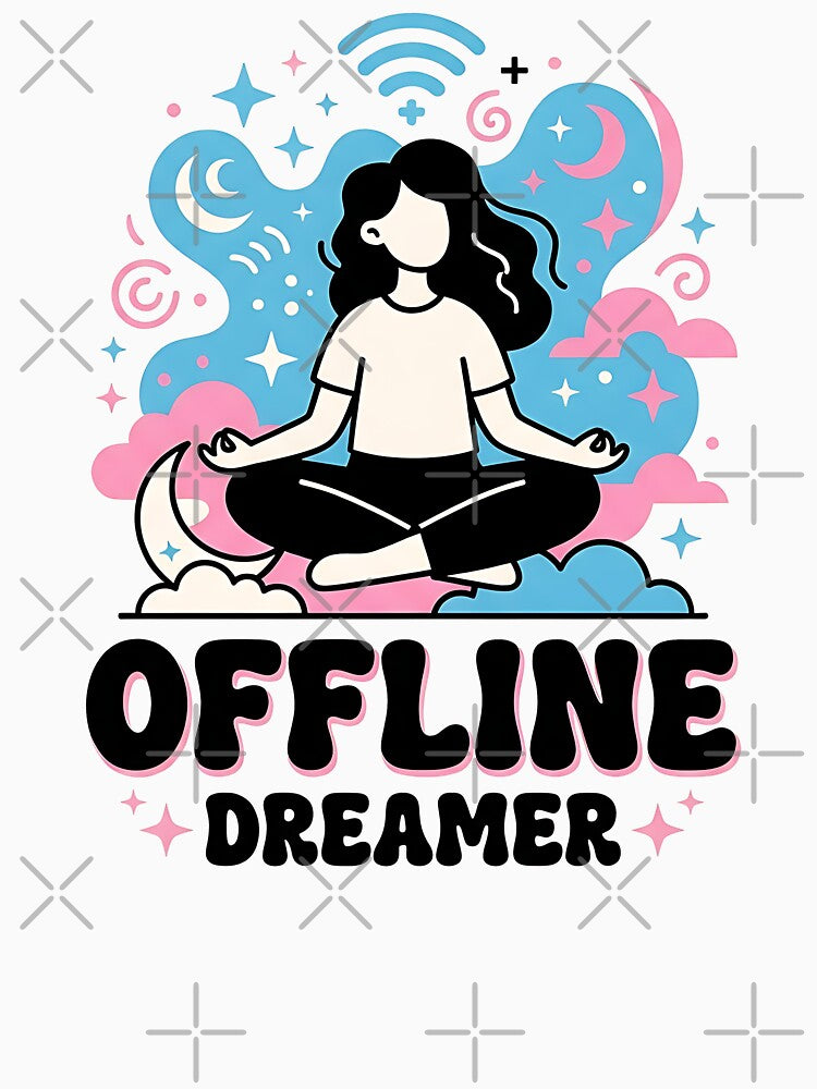 Offline Dreamer Meditation Aesthetic Girl by Zazz Lee
