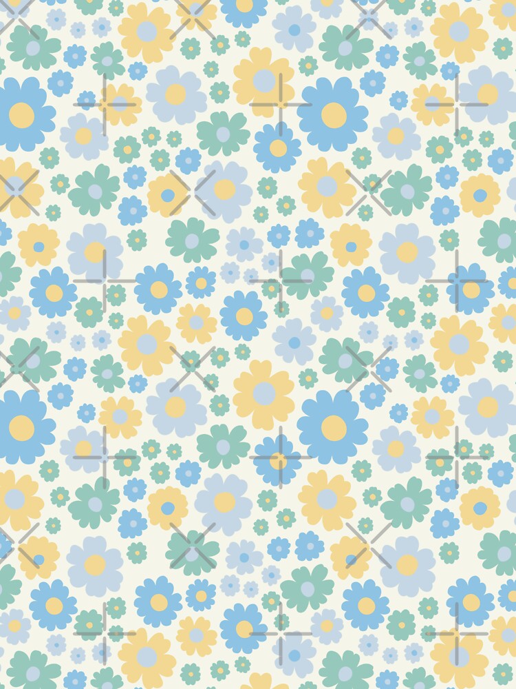 GROOVY RETRO FLOWER POWER GIRLY 70S AND 60S STYLE by blomastudios