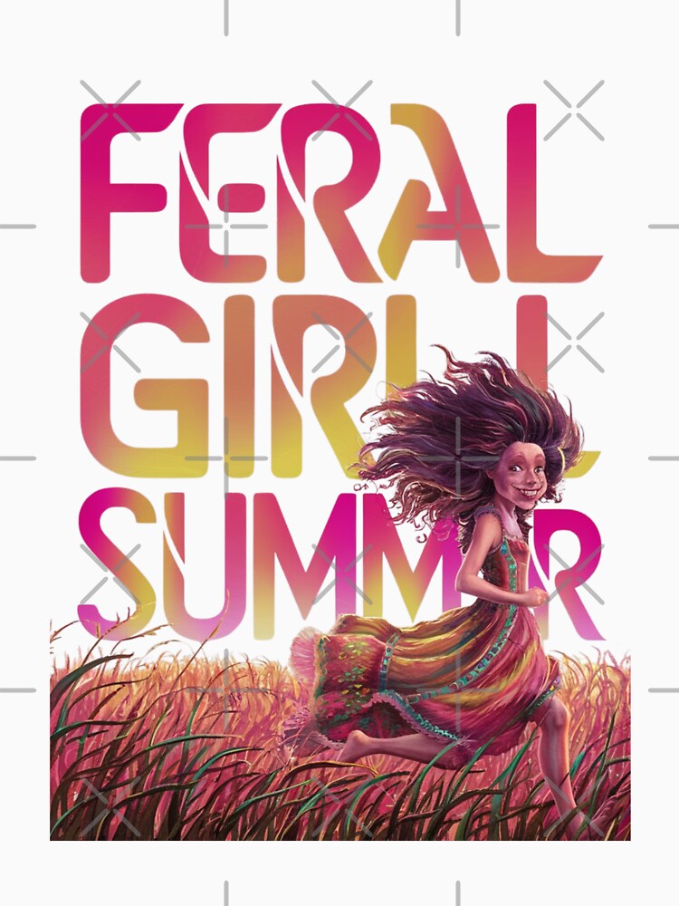 Feral Girl Summer T-Shirt by Peter Stawicki