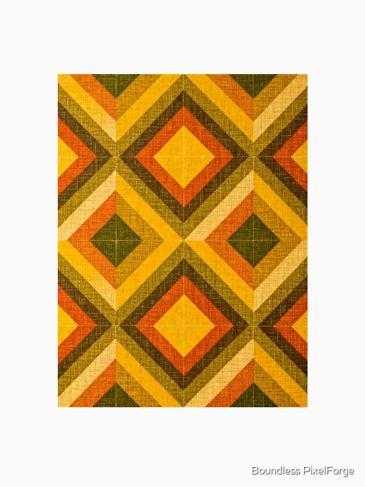 A Retro Geometric Pattern Fabric Texture. by Boundless PixelForge