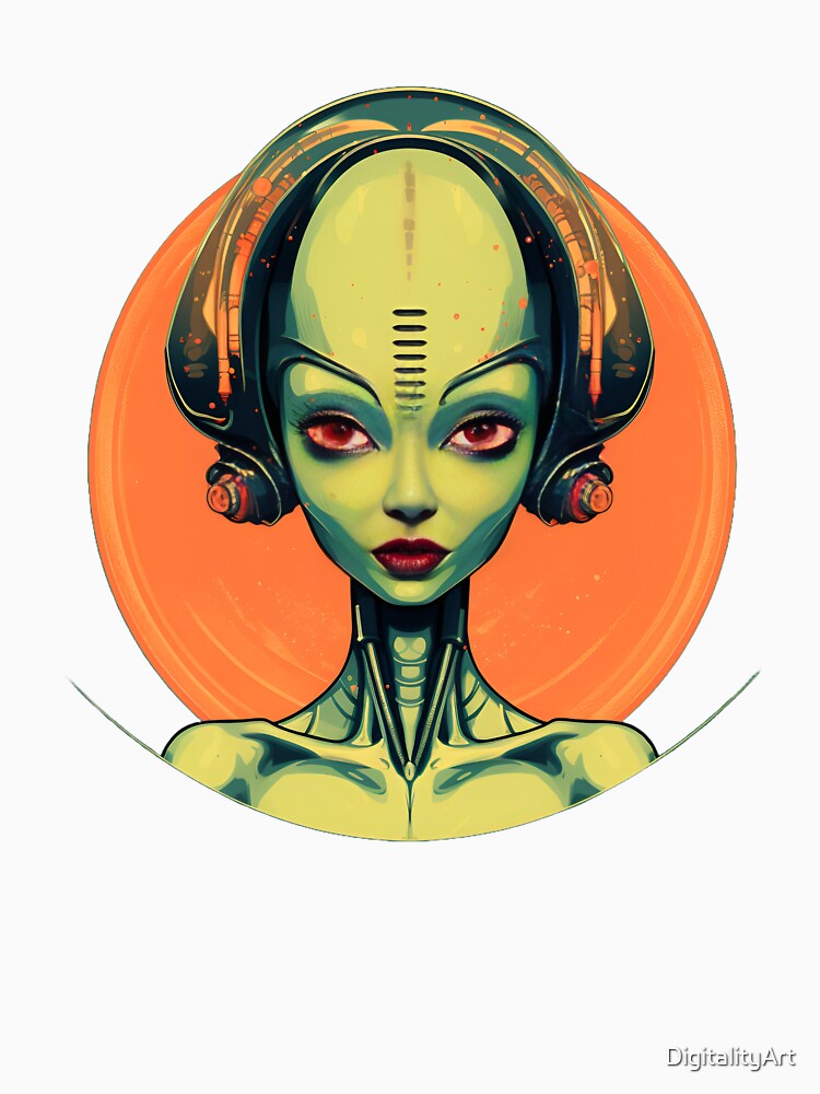 Cyber Alien Babe Futuristic Diva by DigitalityArt