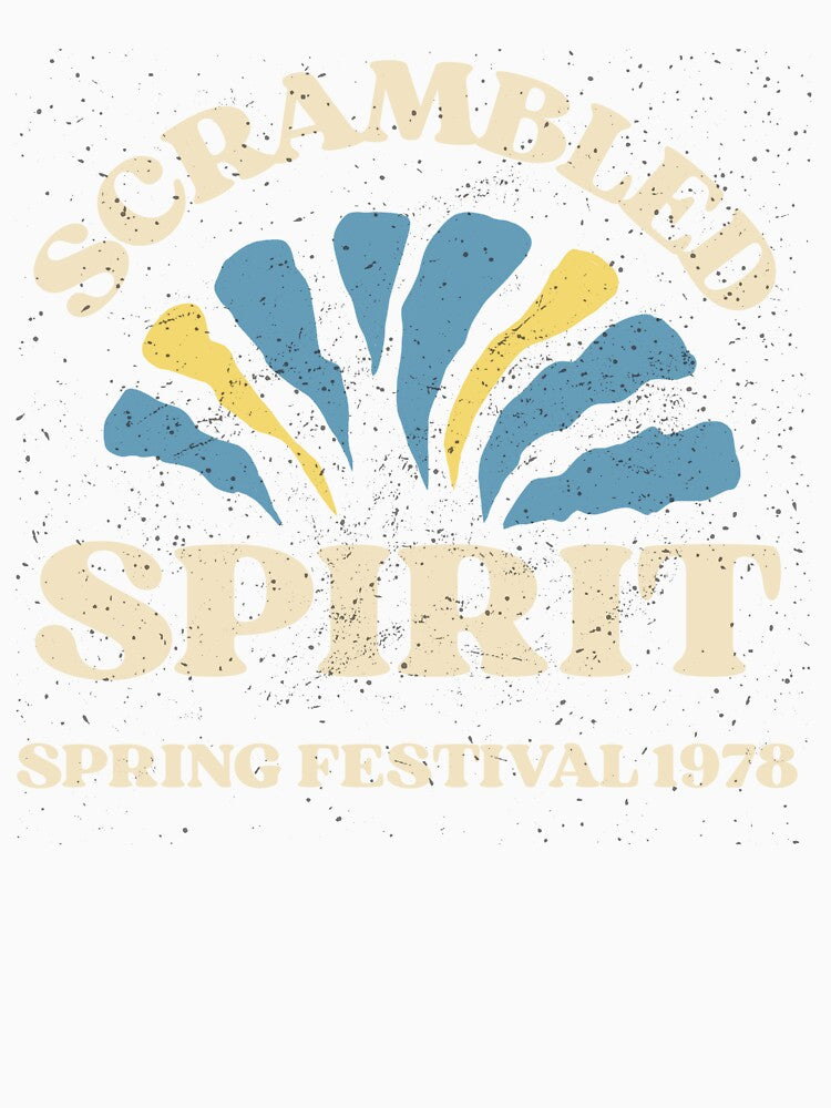 Scrambled Spirit – Retro Spring Festival 1978 Graphic Tee by Ninjamekoro