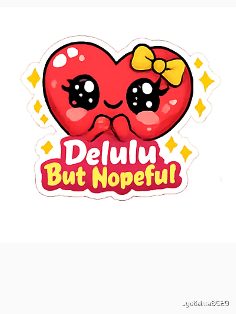 Delulu But Nope | Funny Gen Z Meme Sticker by Jyotisima8929