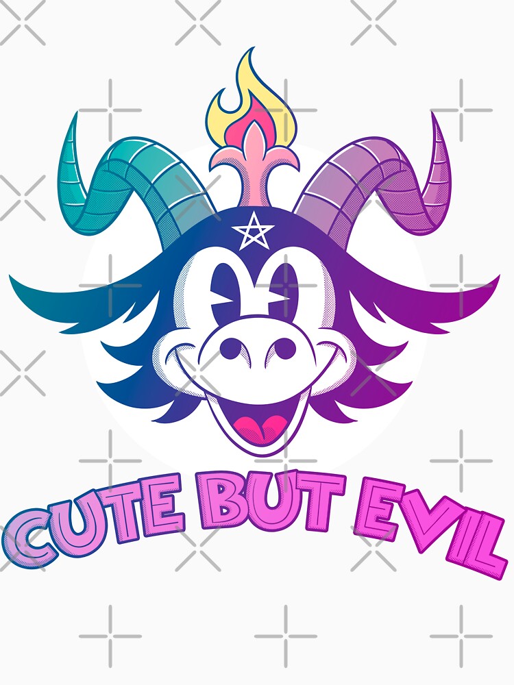 Blackcraft Pastel Goth Baphomet Cute but Evil pink by AlteregoShop