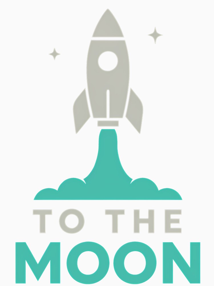 To The Moon – Retro Futuristic Rocket by WojcikDesigners