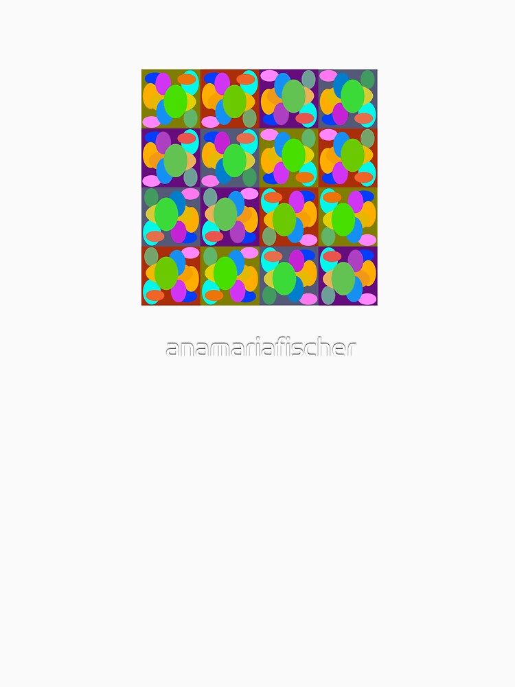 Retro Geometric Pattern with Rotating Shapes by anamariafischer