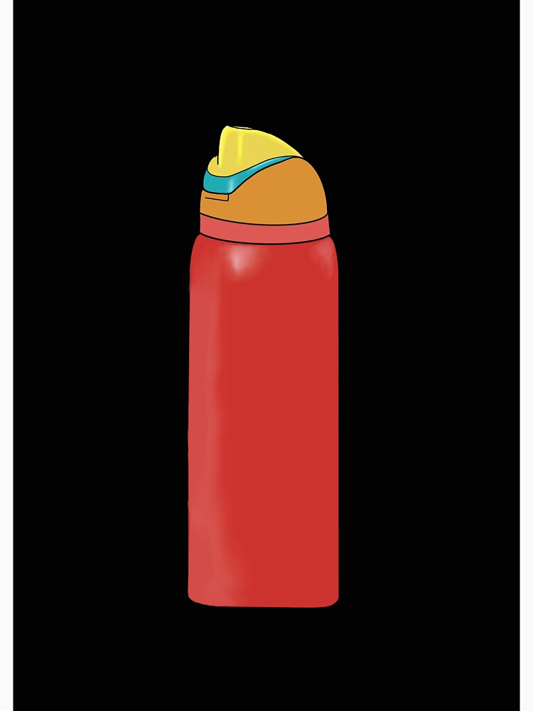 Emotional Support Water Bottle Red by YipYapDesigns