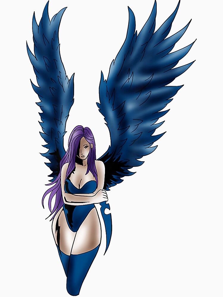 Angel Cute Anime Girl Sweet Guardian Sexy Wings Gift Idea by Jorisdebeys
