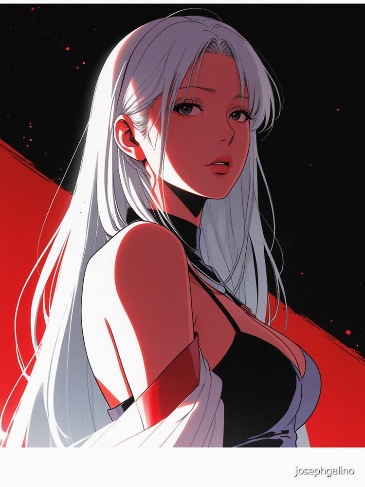 Crimson Veil by Retro Urban Wave